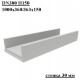Лоток водоотводный бетонный коробчатый ЛВ DN300 H150, стенка 30 мм