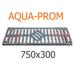 Чугунная решетка 750х300 AQUA-PROM