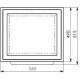 Чертеж: Дождеприёмный колодец секционный DN300 560/490/570, нижняя часть (вид сверху)