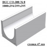 Лоток водоотводный бетонный коробчатый (СО-300мм)КU 100.39,4(30).39,5(32,5) - BGU, № 0