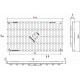 Схема: Чугунная решетка 750х400 AQUA-PROM