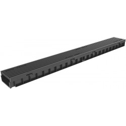 Лоток Gidrolica Light DN100 Н55 с пластиковой решеткой B125