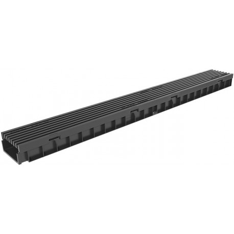 Лоток Gidrolica Light ЛВ -10.11,5.5,5 с решеткой РВ- 10.11.50 пластиковой ячеистой, кл. В125