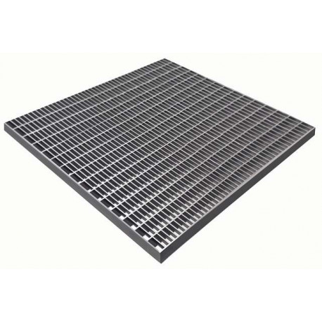 Придверная стальная оцинкованная решетка 500х500х30, ячейка 33х11