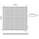 Прессованный (решетчатый) настил Р 33х11/30х2 Zn 1000х1000 мм
