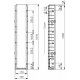 Схема: Лоток водоотводный Gidrolica Super ЛВ -15.19,6.11,8 - пластиковый, кл. D400 и E600