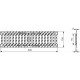 Решетка водоприемная РВ-10.13,6.50 - щелевая чугунная, кл. C
