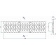 Решетка чугунная РЧК Norma DN100 D400 "косичка"