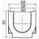 Лоток водоотводный пластиковый PolyMax Basic DN100 H155