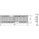 Решетка водоприемная чугунная-10.13,6.50 ВЧ-50 кл.C (щелевая)