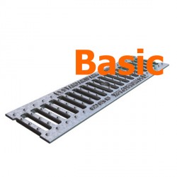 Оцинкованная решетка водоприемная Basic DN100 чугунная (щелевая)