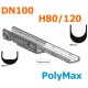 Переходник пластиковый DN100 H80 - Н120 (PolyMax Basic)