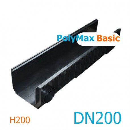 Лоток водоотводный PolyMax Basic ЛВ-20.26.20-ПП пластиковый 8540