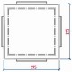 Схема: Дождеприёмник пластиковый 300х300 