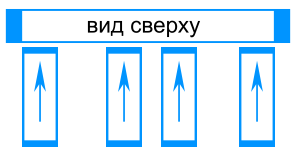 Схема соединения. Вид сверху