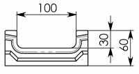 Схема 1: Лоток водоотводный ЛВ-10.14.06 - бетонный 