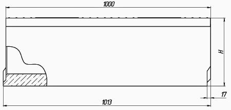 Схема: лоток Maxi DN200 H285