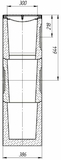 Чертеж дождеприемного колодца Maxi-30.38.44 