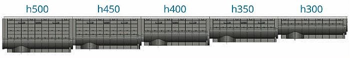 Каскад для лотка ЛВП DN300 H450 PARK комплект с решеткой