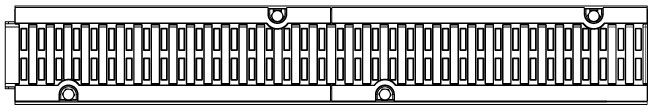 Лоток PolyMax Drive DN100, кл. D, вид сверху