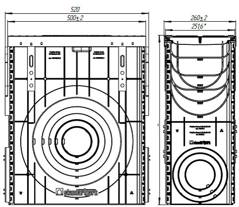 Пескоуловитель сборный усиленный PolyMax Drive DN200,кл. D