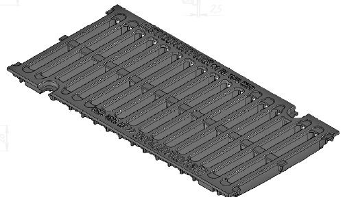 Чугунная решетка к пескоуловителям PolyMax Drive DN200