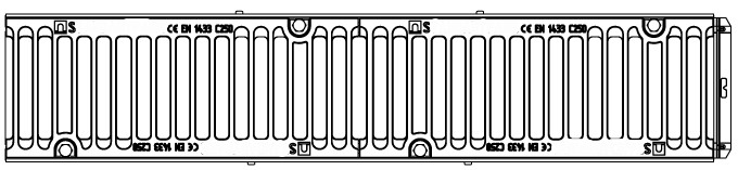 Лоток PolyMax Drive DN150, кл. C, вид сверху