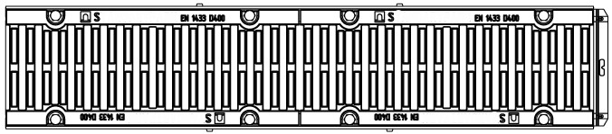 Лоток PolyMax Drive DN150, кл. D, вид сверху