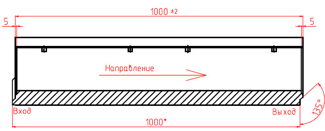 Чертеж сборного лотка ЛВ-15.21.21-Б, кл. E