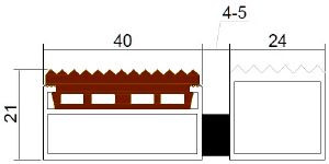 Чертеж Сити Резина+Скребок Стандарт 40 Широкий Скребок