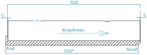 Схема бетонного лотка ЛВБ Plus 100 H240