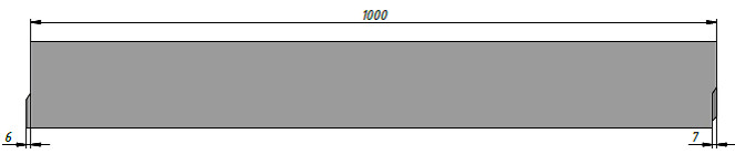 Схема бетонного лотка Standart 100 H125