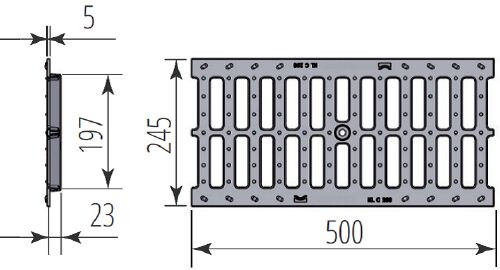 Схема РЧЩ Standart DN200 C250 щель