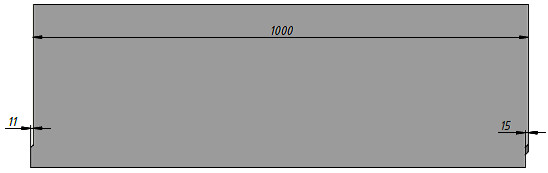 Схема, вид спереди бетонного лотка ЛВБ Standart DN200 H300