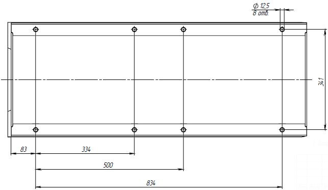 Схема бетонного лотка BetoMax DN300 H360