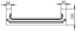 Чертеж лотка BGF СО-300 № 0