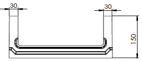 Чертеж лотка BGF СО-300 № 10-0