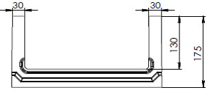 Чертеж лотка BGF СО-300 № 15-0