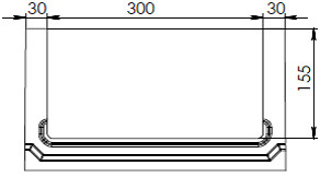 Чертеж лотка BGF СО-300 № 20-0