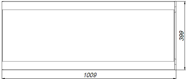 Чертеж лотка BGU СО-300 № -15-0 H310, вид сверху