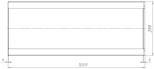 Чертеж лотка BGU СО-300 H545, вид сверху