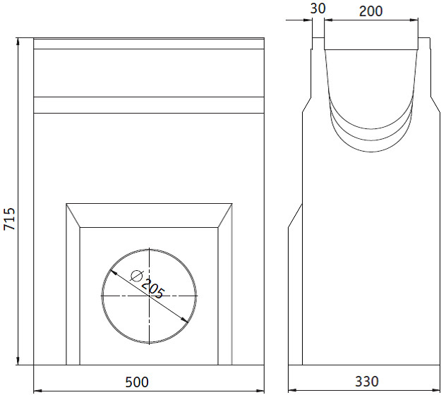 Чертеж: пескоулавливающий колодец DN3200 H715