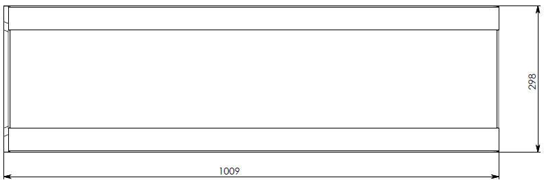 Чертеж бетонного лотка BGU DN200 № -20-0, вид сверху