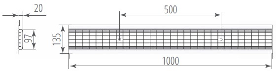 Решетка водоприемная ячеистая стальная оцинкованная DN100