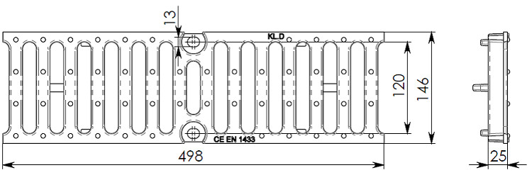 Схема РВЧЩ - RU23002 - 10 (D400) - 50х14,7х2,5 - 1,8/12