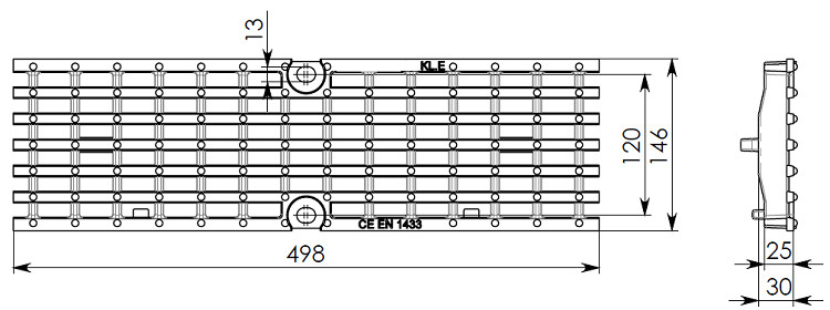 Схема РВЧЯ - 23820 - 10 (Е600) - 50х14,7х2,5 - 2,7/1,3