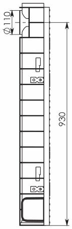 Чертеж 3: Комплект: Лоток водоотводный Super ЛВ -10.14,5.14 – пластиковый c решеткой чугунной кл. E (D)