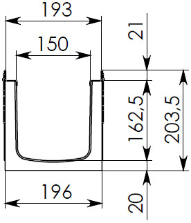 Чертеж лотка ЛВ-15.19,6.20,3 E600