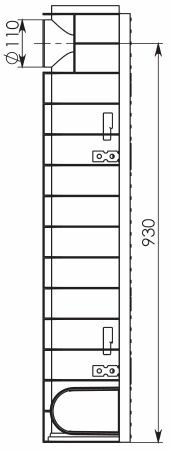 Чертеж 3: Комплект: Лоток водоотводный Super ЛВ -10.14,5.20,5 – пластиковый c решеткой чугунной кл. E (D)