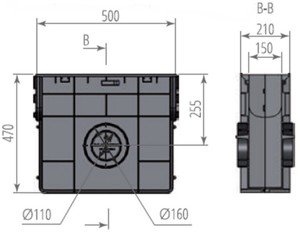 Пескоуловитель пластиковый ПП Norma DN150